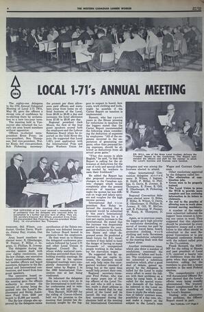   The Western Canadian Lumber Worker, Vol. XXXVI, No. 10, 2nd Issue May 1967   , page 4