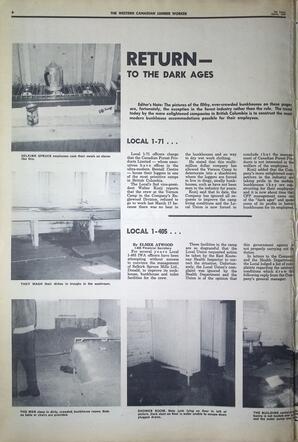   The Western Canadian Lumber Worker, Vol. XXXVI, No. 7, 1st Issue Apr. 1967   , page 6