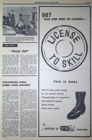   The Western Canadian Lumber Worker, Vol. XXXVI, No. 7, 1st Issue Apr. 1967   , page 2