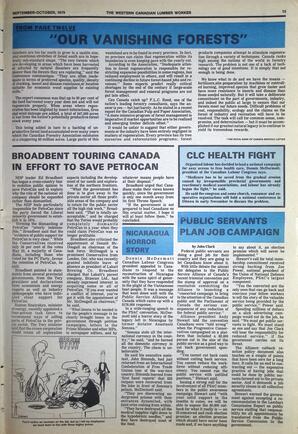   The Western Canadian Lumber Worker, Vol. XLVII No. 7, Sep.-Oct 1979   , page 13