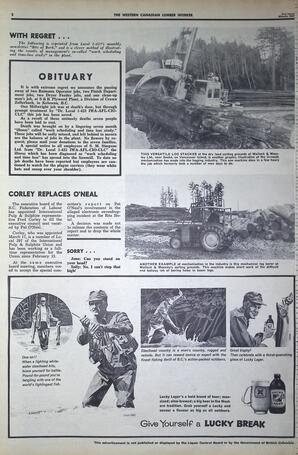   The Western Canadian Lumber Worker, Vol. XXXVI, No. 6, 2nd Issue Mar. 1967   , page 2