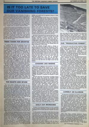  The Western Canadian Lumber Worker, Vol. XLVII No. 7, Sep.-Oct 1979   , page 12