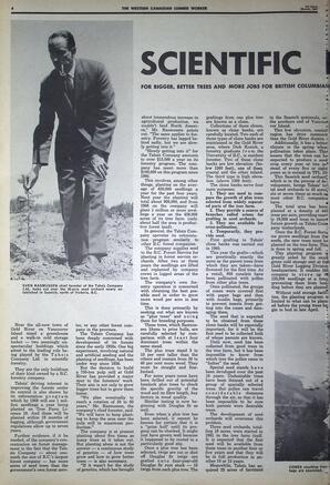   The Western Canadian Lumber Worker, Vol. XXXVI, No. 5, 1st Issue Mar. 1967   , page 6