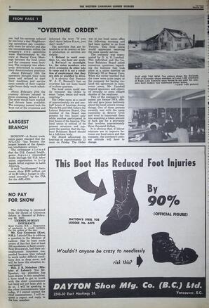   The Western Canadian Lumber Worker, Vol. XXXVI, No. 5, 1st Issue Mar. 1967   , page 2