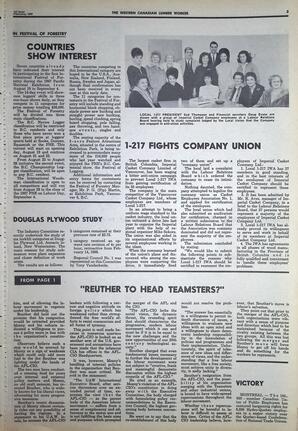   The Western Canadian Lumber Worker, Vol. XXXVI, No. 3, 1st Issue Feb. 1967   , page 3
