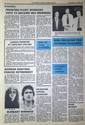   The Western Canadian Lumber Worker, Vol. XLVII No. 7, Sep.-Oct 1979   , page 2