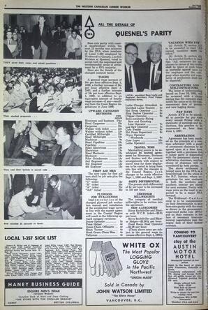  The Western Canadian Lumber Worker, Vol. XXXIII, No. 21, 2nd Issue Oct. 1966   , page 4