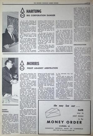   The Western Canadian Lumber Worker, Vol. XXXIII, No. 20, 1st Issue Oct. 1966   , page 4