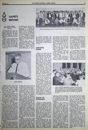   The Western Canadian Lumber Worker, Vol. XXXIII, No. 19, 2nd Issue Sep. 1966   , page 11