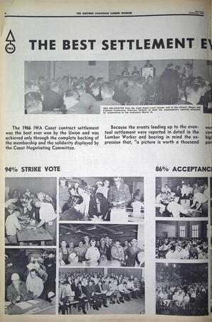   The Western Canadian Lumber Worker, Vol. XXXIII, No. 19, 2nd Issue Sep. 1966   , page 6