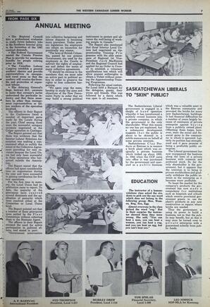   The Western Canadian Lumber Worker, Vol. XXXIII, No. 18, 1st Issue Sep. 1966   , page 7