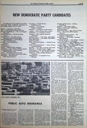   The Western Canadian Lumber Worker, Vol. XXXIII, No. 17, 2nd Issue Aug. 1966   , page 8