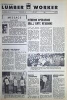 The Western Canadian Lumber Worker, Vol. XXXIII, No. 16, 1st Issue Aug. 1966