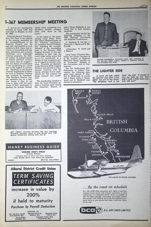   The Western Canadian Lumber Worker, Vol. XXXIII, No. 16, 1st Issue Aug. 1966   , page 2