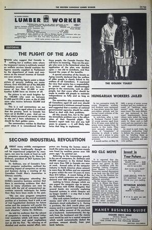   The Western Canadian Lumber Worker, Vol. XXXIII, No. 15, 2nd Issue Jul. 1966   , page 8