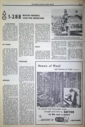   The Western Canadian Lumber Worker, Vol. XXXIII, No. 15, 2nd Issue Jul. 1966   , page 4