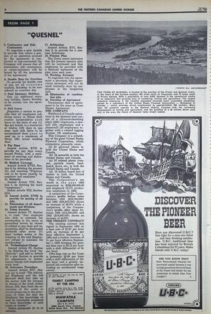  The Western Canadian Lumber Worker, Vol. XXXIII, No. 14, 1st Issue Jul. 1966   , page 6