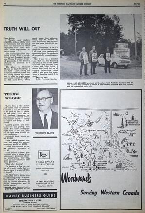   The Western Canadian Lumber Worker, Vol. XXXIII, No. 13, 2nd Issue Jun. 1966   , page 10