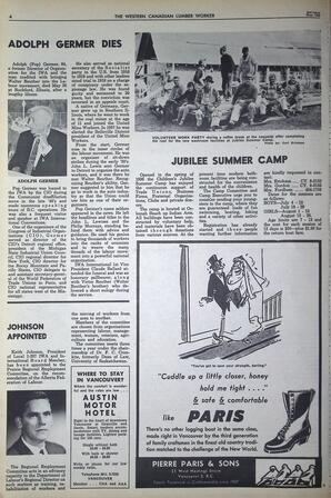   The Western Canadian Lumber Worker, Vol. XXXIII, No. 10, 2nd Issue May 1966   , page 4