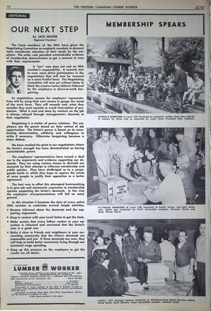   The Western Canadian Lumber Worker, Vol. XXXIII, No. 9, 1st Issue May 1966   , page 12