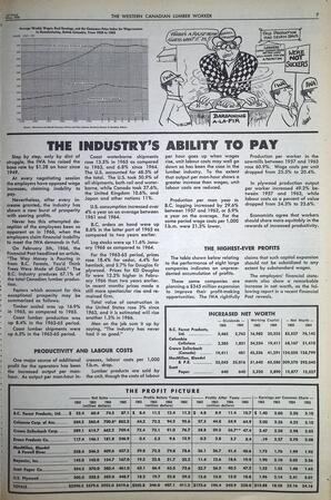   The Western Canadian Lumber Worker, Vol. XXXIII, No. 9, 1st Issue May 1966   , page 7