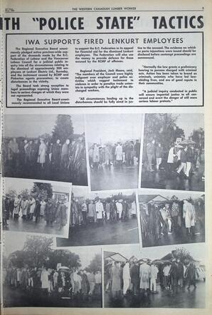   The Western Canadian Lumber Worker, Vol. XXXIII, No. 9, 1st Issue May 1966   , page 3