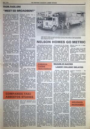   The Western Canadian Lumber Worker, Vol. XLVII No. 5, May 1979   , page 3