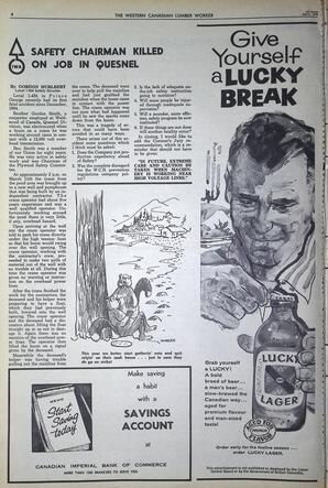   The Western Canadian Lumber Worker, Vol. XXXIII, No. 7, 1st Issue Apr. 1966   , page 4