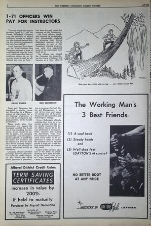   The Western Canadian Lumber Worker, Vol. XXXIII, No. 7, 1st Issue Apr. 1966   , page 2