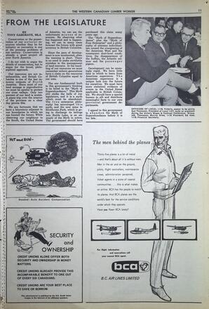   The Western Canadian Lumber Worker, Vol. XXXIII, No. 4, 2nd Issue Feb. 1966   , page 11