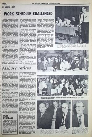   The Western Canadian Lumber Worker, Vol. XXXIII, No. 4, 2nd Issue Feb. 1966   , page 3