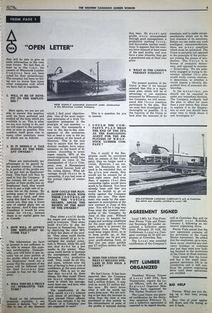   The Western Canadian Lumber Worker, Vol. XXXIII, No. 3, 1st Issue Feb. 1966   , page 3