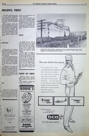   The Western Canadian Lumber Worker, Vol. XXXIII, No. 2, 2nd Issue Jan. 1966   , page 9