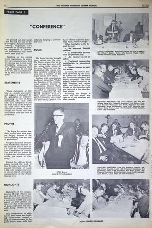   The Western Canadian Lumber Worker, Vol. XXXIII, No. 2, 2nd Issue Jan. 1966   , page 4