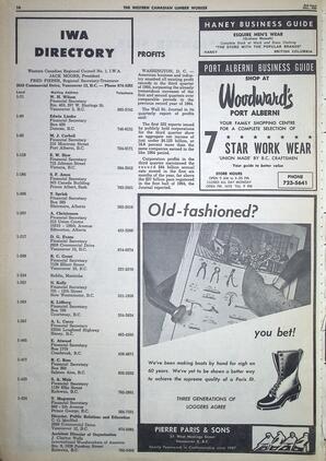   The Western Canadian Lumber Worker, Vol. XXXII, No. 24, 2nd Issue Dec. 1965   , page 10