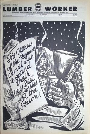   The Western Canadian Lumber Worker, Vol. XXXII, No. 23, 1st Issue Dec. 1965   , page 1