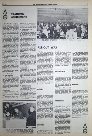   The Western Canadian Lumber Worker, Vol. XXXII, No. 21, 1st Issue Nov. 1965   , page 3