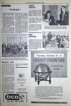   The Western Canadian Lumber Worker, Vol. XXXII, No. 19, 1st Issue Oct. 1965   , page 7