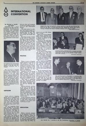   The Western Canadian Lumber Worker, Vol. XXXII, No. 19, 1st Issue Oct. 1965   , page 2