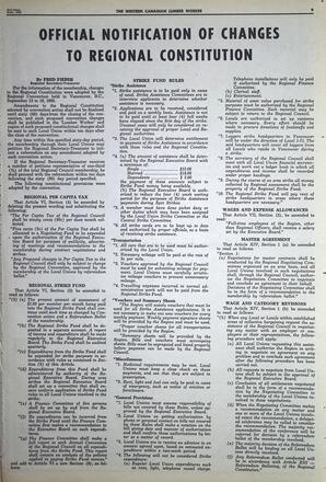   The Western Canadian Lumber Worker, Vol. XXXII, No. 18, 2nd Issue Sep. 1965   , page 9