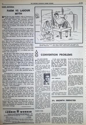   The Western Canadian Lumber Worker, Vol. XXXII, No. 17, 1st Issue Sep. 1965   , page 12