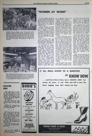   The Western Canadian Lumber Worker, Vol. XXXII, No. 17, 1st Issue Sep. 1965   , page 8