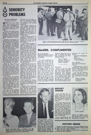   The Western Canadian Lumber Worker, Vol. XXXII, No. 16, 2nd Issue Aug. 1965   , page 3