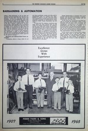   The Western Canadian Lumber Worker, Vol. XXXII, No. 14, 2nd Issue Jul. 1965   , page 8