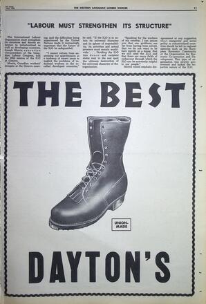   The Western Canadian Lumber Worker, Vol. XXXII, No. 13, 1st Issue Jul. 1965   , page 11