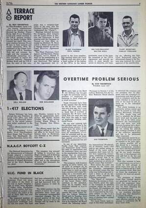   The Western Canadian Lumber Worker, Vol. XXXII, No. 13, 1st Issue Jul. 1965   , page 3