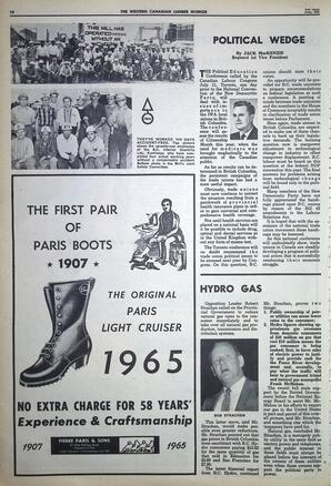   The Western Canadian Lumber Worker, Vol. XXXII, No. 12, 2nd Issue Jun. 1965   , page 10