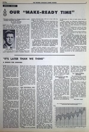   The Western Canadian Lumber Worker, Vol. XXXII, No. 11, 1st Issue Jun. 1965   , page 5