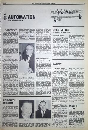   The Western Canadian Lumber Worker, Vol. XXXII, No. 11, 1st Issue Jun. 1965   , page 3
