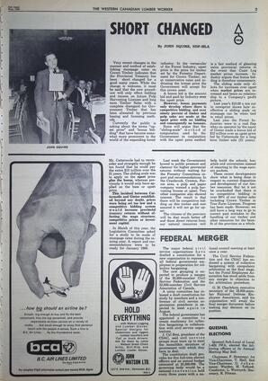   The Western Canadian Lumber Worker, Vol. XXXII, No. 10, 2nd Issue May 1965   , page 5